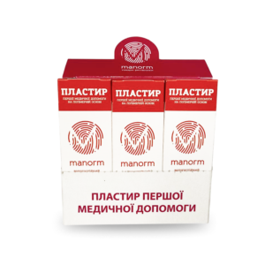 Набір пластирів Manorm на полімерній основі 19х72 мм 15 упаковок по 10 шт