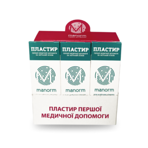 Набір пластирів Manorm на нетканій основі 19х72 мм 15 упаковок по 10 шт