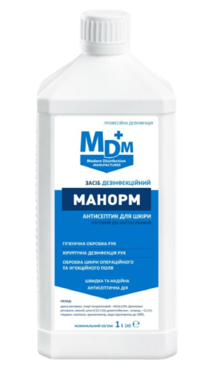 6940545848_zasib-dezinfektsijnij-manorm Засіб дезінфекційний Манорм MDM 1л